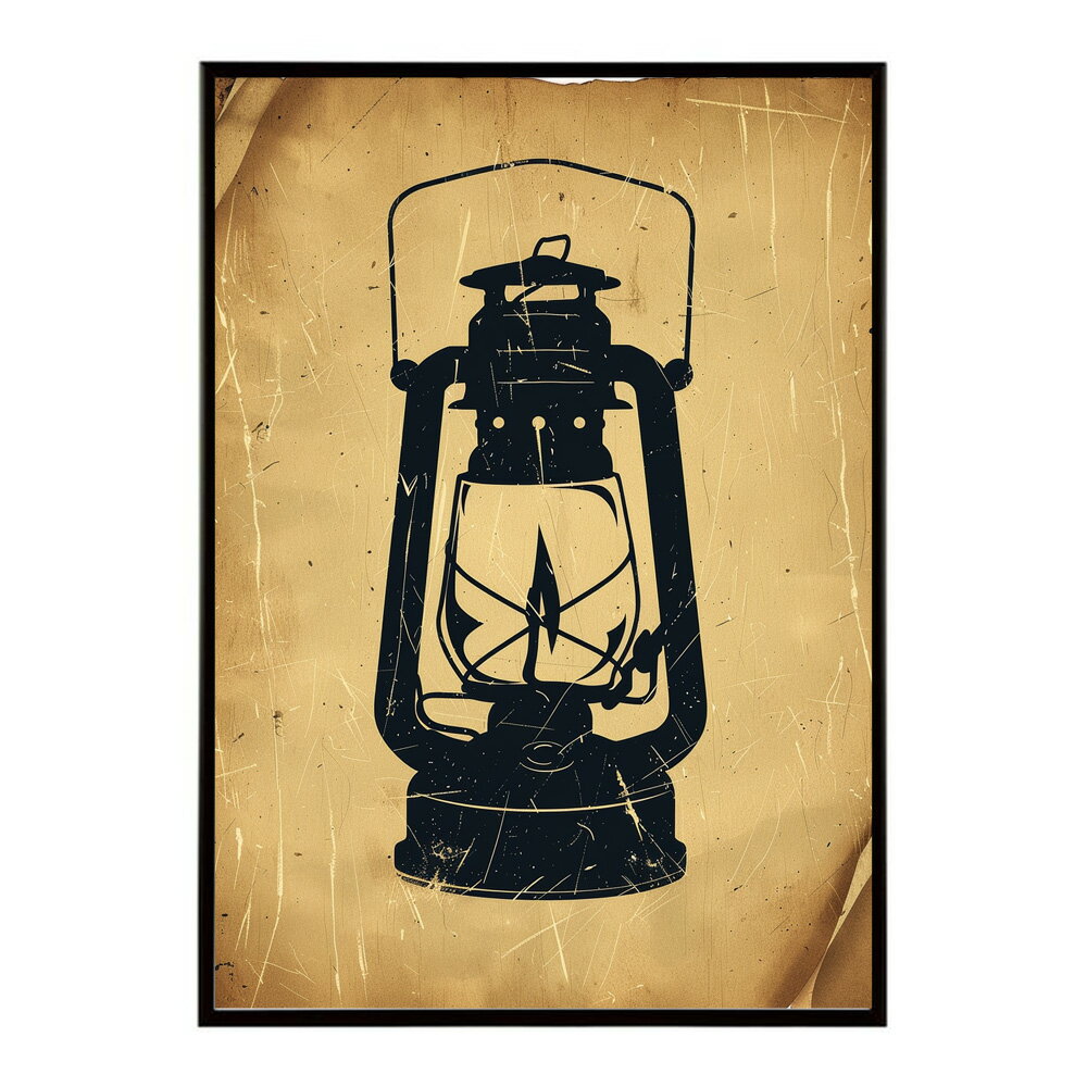ランタン キャンプ 明かり ランプ グランピング レトロ ビンテージ ポスター 用紙とサイズが選べる 用紙とサイズが選べる インテリア おしゃれ プリントポスター フォト イラスト お洒落 特大 大きい【lm-poster-4151】