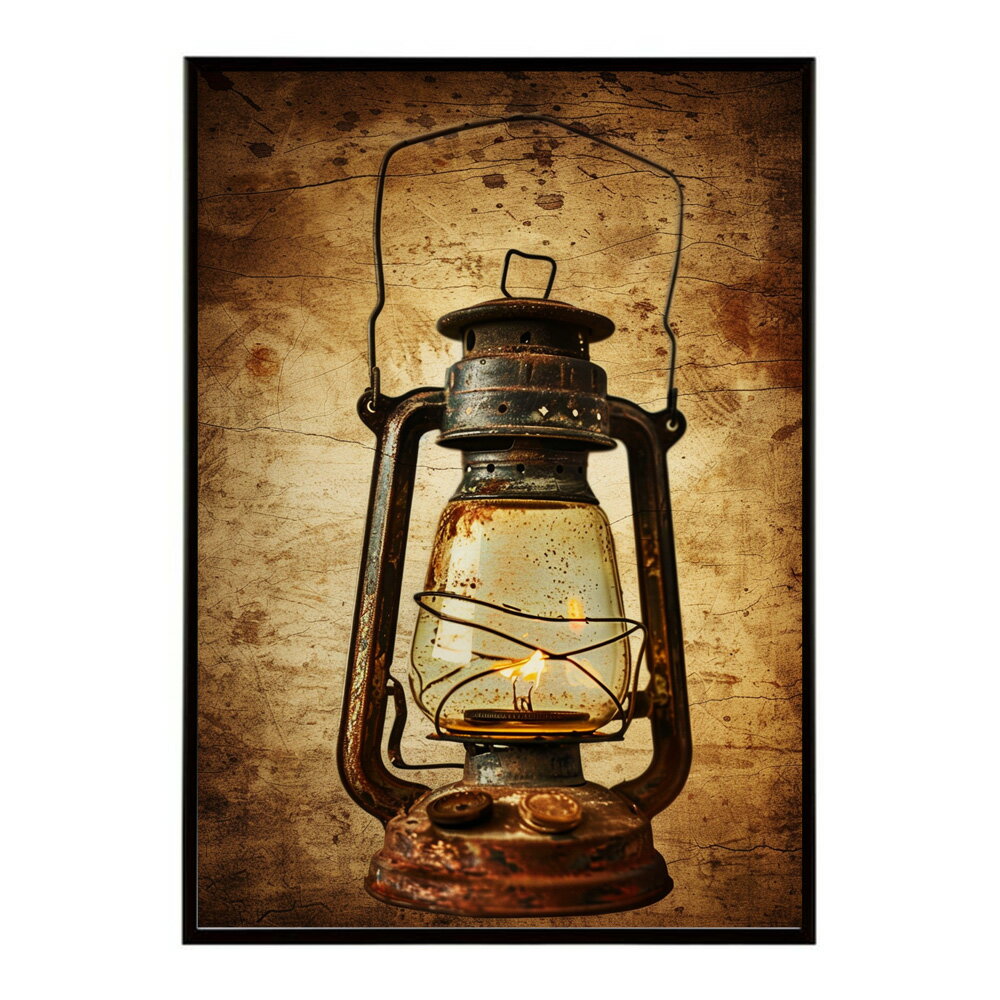ランタン キャンプ 明かり ランプ グランピング レトロ ビンテージ ポスター 用紙とサイズが選べる 用紙とサイズが選べる インテリア おしゃれ プリントポスター フォト イラスト お洒落 特大 大きい【lm-poster-4152】