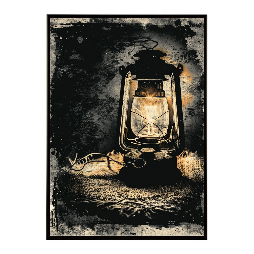 ランタン キャンプ 明かり ランプ グランピング レトロ ビンテージ ポスター 用紙とサイズが選べる 用紙とサイズが選べる インテリア おしゃれ プリントポスター フォト イラスト お洒落 特大 大きい【lm-poster-4156】