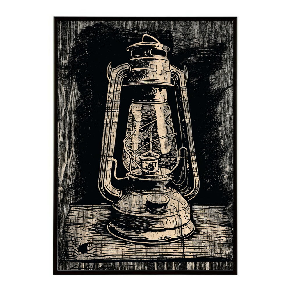 ランタン キャンプ 明かり ランプ グランピング レトロ ビンテージ ポスター 用紙とサイズが選べる 用紙とサイズが選べる インテリア おしゃれ プリントポスター フォト イラスト お洒落 特大 大きい【lm-poster-4159】