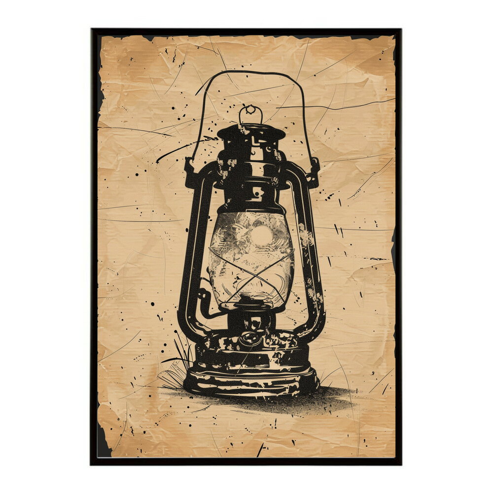 ランタン キャンプ 明かり ランプ グランピング レトロ ビンテージ ポスター 用紙とサイズが選べる 用紙とサイズが選べる インテリア おしゃれ プリントポスター フォト イラスト お洒落 特大 大きい【lm-poster-4172】