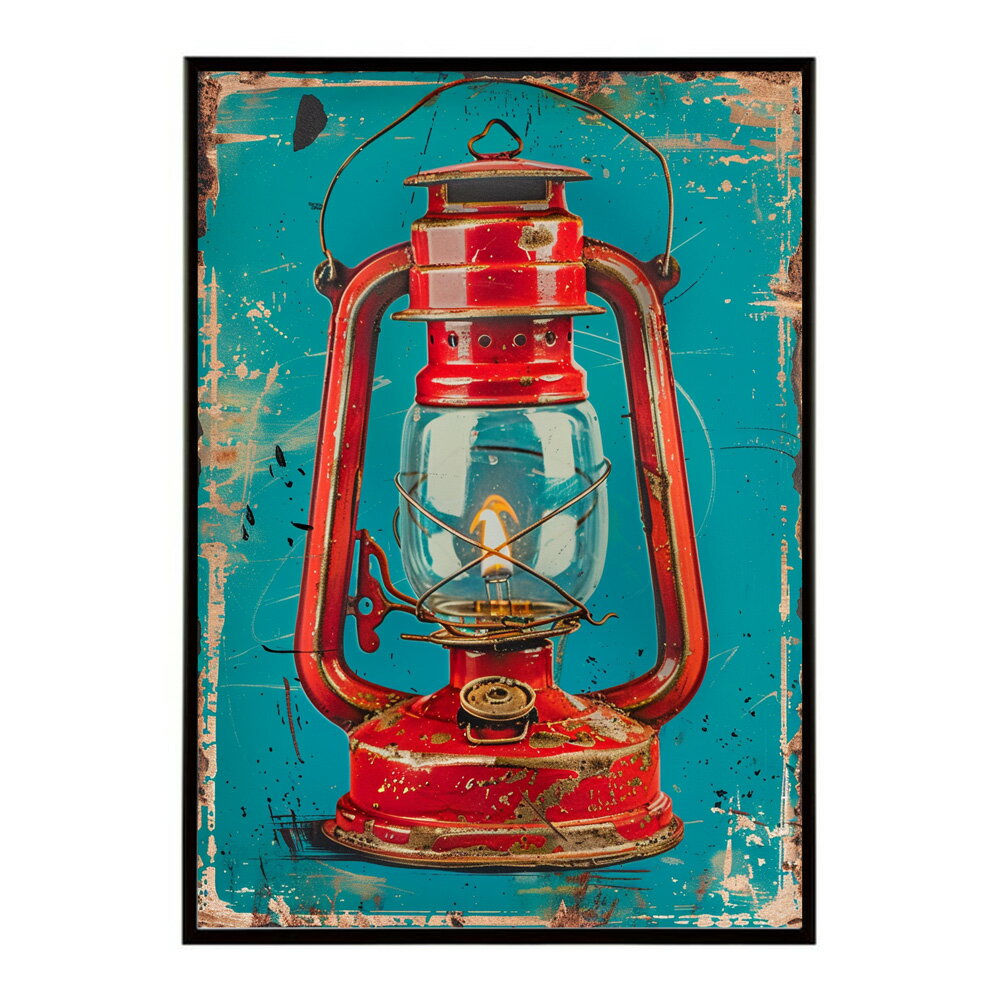 ランタン キャンプ 明かり ランプ グランピング レトロ ビンテージ ポスター 用紙とサイズが選べる 用紙とサイズが選べる インテリア おしゃれ プリントポスター フォト イラスト お洒落 特大 大きい【lm-poster-4177】