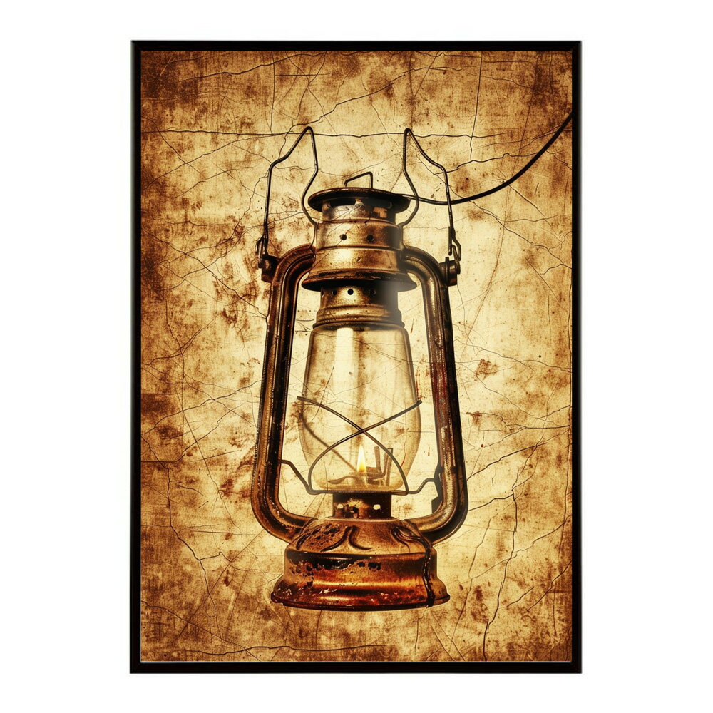 ランタン キャンプ 明かり ランプ グランピング レトロ ビンテージ ポスター 用紙とサイズが選べる 用紙とサイズが選べる インテリア おしゃれ プリントポスター フォト イラスト お洒落 特大 大きい【lm-poster-4196】