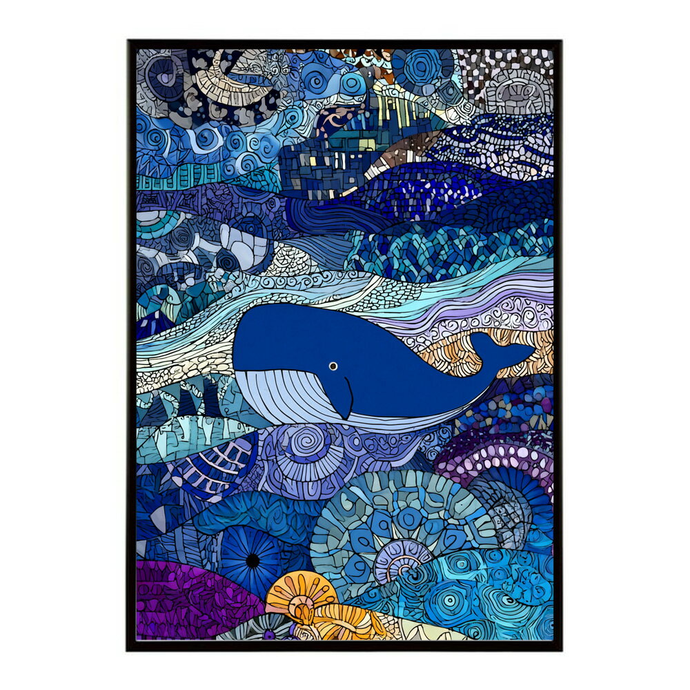クジラ ホエール 海 魚 ブルー 青 ocean オーシャン アクア 水族館 イルカ 海洋 ポスター 用紙とサイズが選べる インテリア おしゃれ プリントポスター フォト イラスト お洒落 特大 大きい【lm-poster-4525】