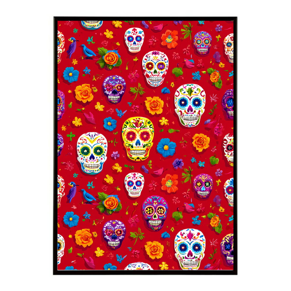 楽天市場】メキシカンスカル ポスターの通販