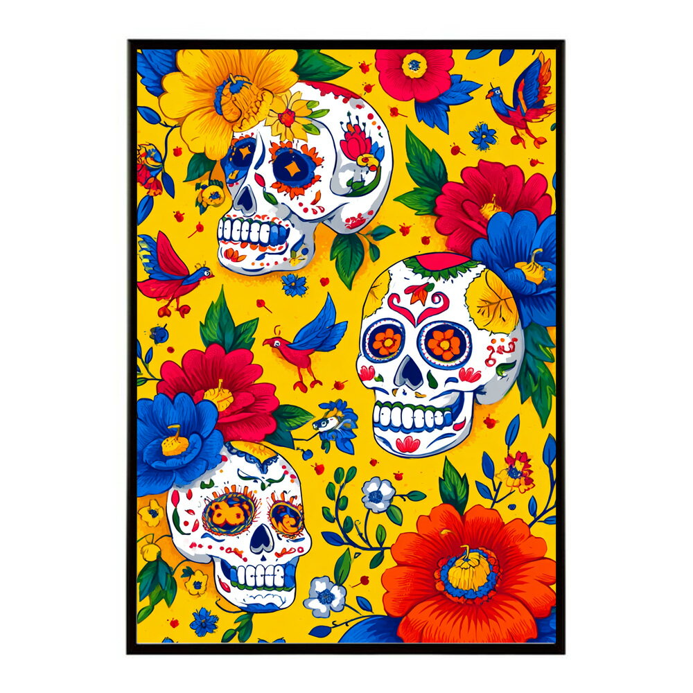 楽天市場】メキシカンスカル ポスターの通販