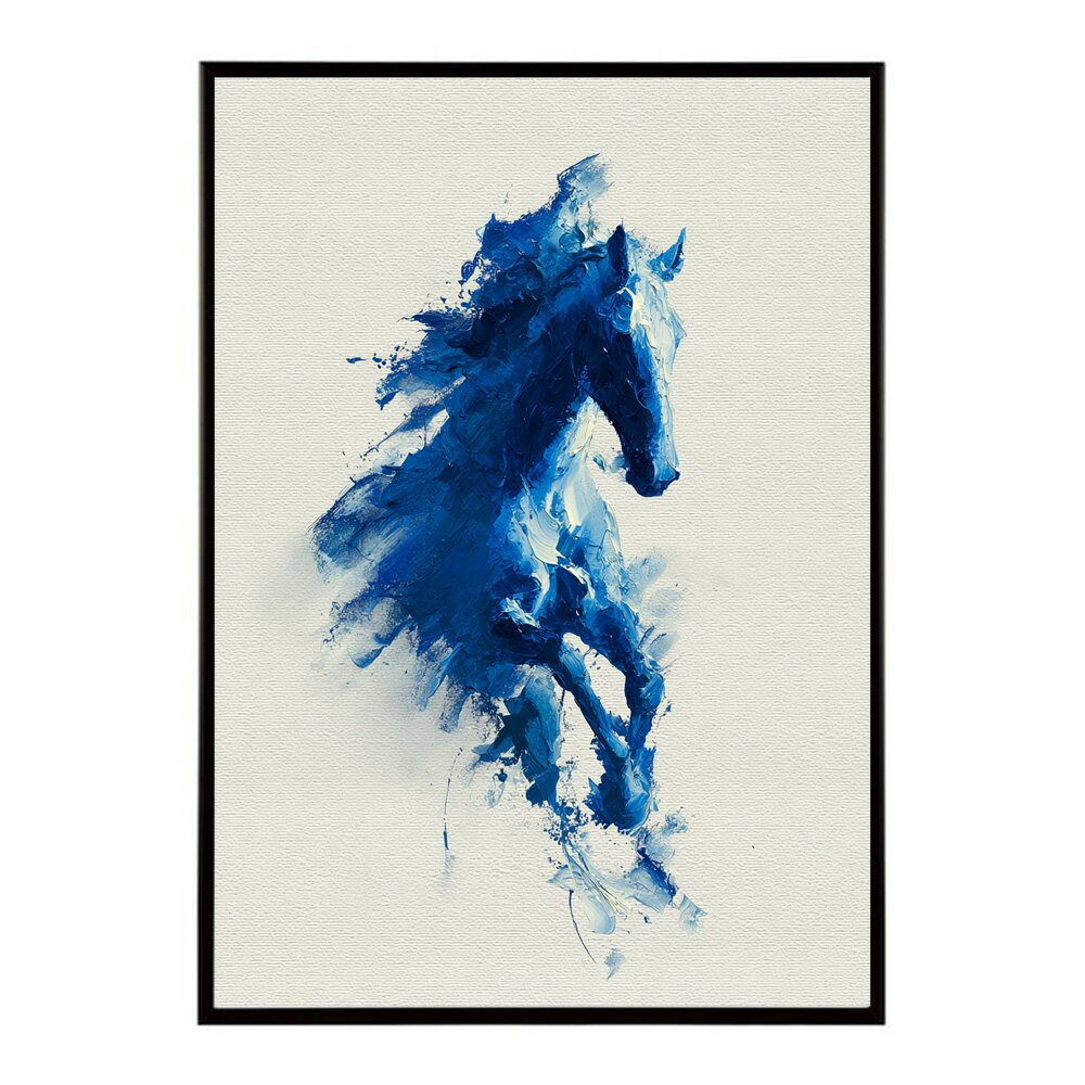 Rakuten - ホースポスター 馬 抽象アート 水彩風 アブストラクト モダンデザイン 壁掛け インテリア ポスター おしゃれ プリントポスター フォト イラスト お洒落 特大 大きい【lm-poster-5773】