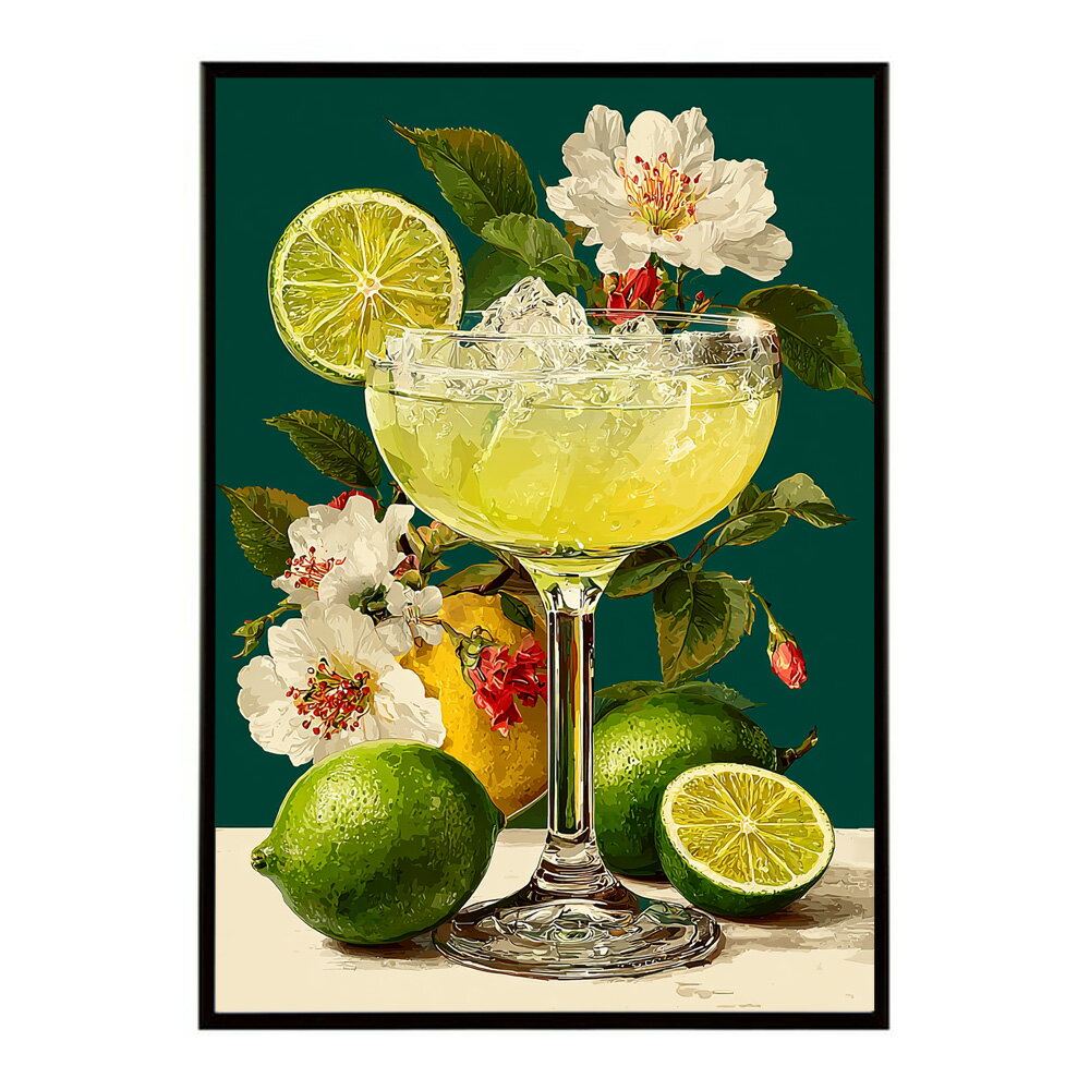 A1サイズ（約59x84cm）lm-poster-1964フレーム付きカラフル 【A3サイズ