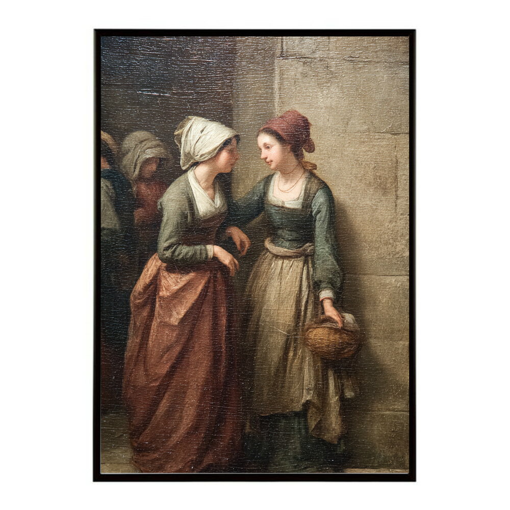 Rakuten - 肖像画 ポスター ヨーロッパ 絵画風 女性 男性 家族 日常風景 アンティーク レトロ 油絵 アート 壁掛け おしゃれ リビング インテリア 装飾 ポスター おしゃれ プリントポスター フォト イラスト お洒落 特大 大きい【lm-poster-6692】