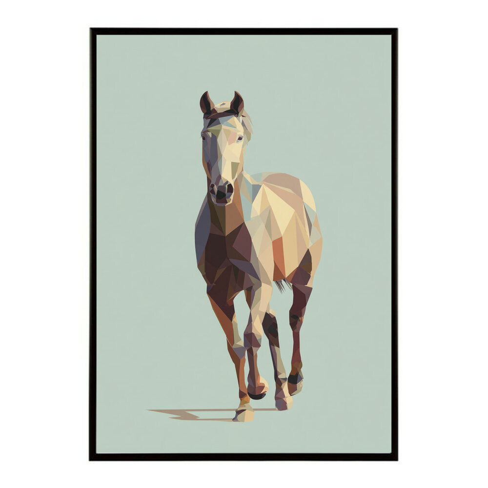 Rakuten - 馬 ホース 絵 絵画 写真 動物 アニマル 北欧 ポップ アート 手書き 安い ポスター インテリア おしゃれ プリントポスター フォト イラスト【lm-poster-7331】