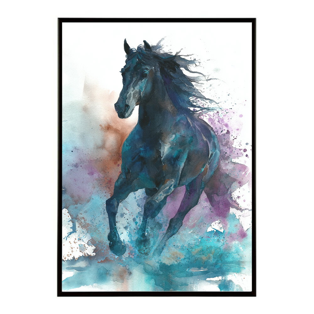 Rakuten - 馬 ホース 絵 絵画 写真 動物 アニマル 北欧 ポップ アート 手書き 安い ポスター インテリア おしゃれ プリントポスター フォト イラスト【lm-poster-7420】