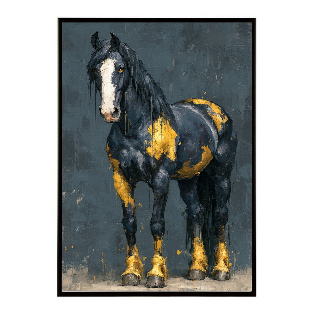 Rakuten - 馬 ホース 絵 絵画 写真 動物 アニマル 北欧 ポップ アート 手書き 安い ポスター インテリア おしゃれ プリントポスター フォト イラスト【lm-poster-7491】
