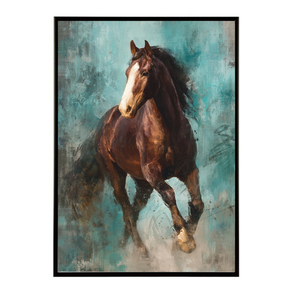 Rakuten - 馬 ホース 絵 絵画 写真 動物 アニマル 北欧 ポップ アート 手書き 安い ポスター インテリア おしゃれ プリントポスター フォト イラスト【lm-poster-7613】