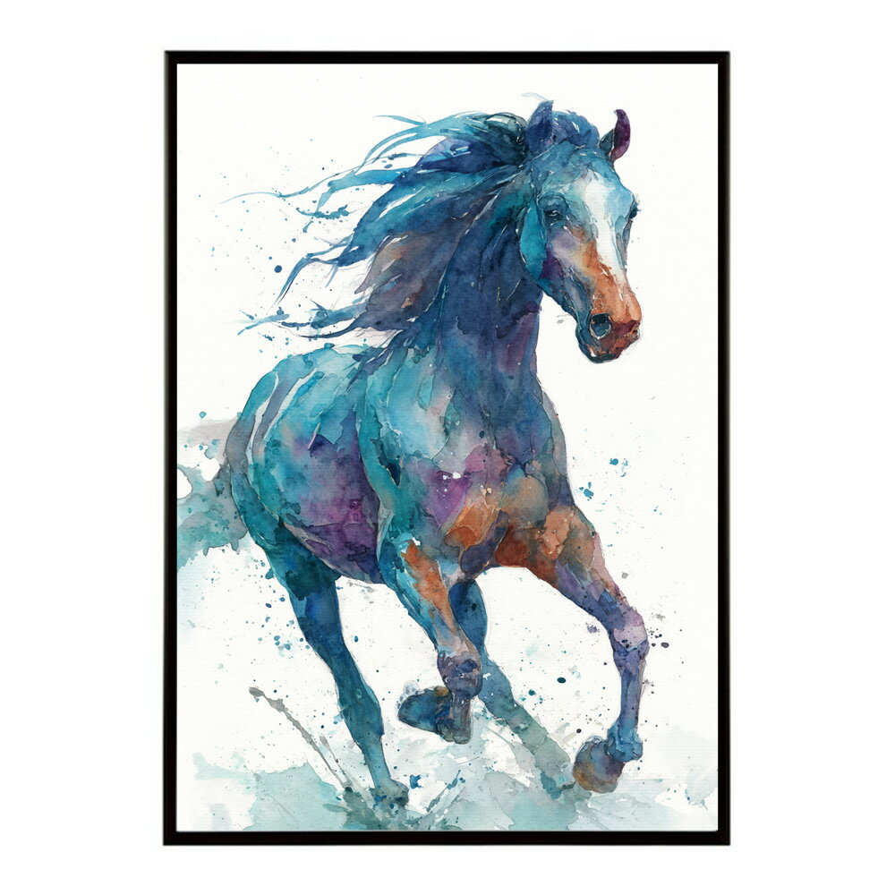 Rakuten - 馬 ホース 絵 絵画 写真 動物 アニマル 北欧 ポップ アート 手書き 安い ポスター インテリア おしゃれ プリントポスター フォト イラスト【lm-poster-7713】