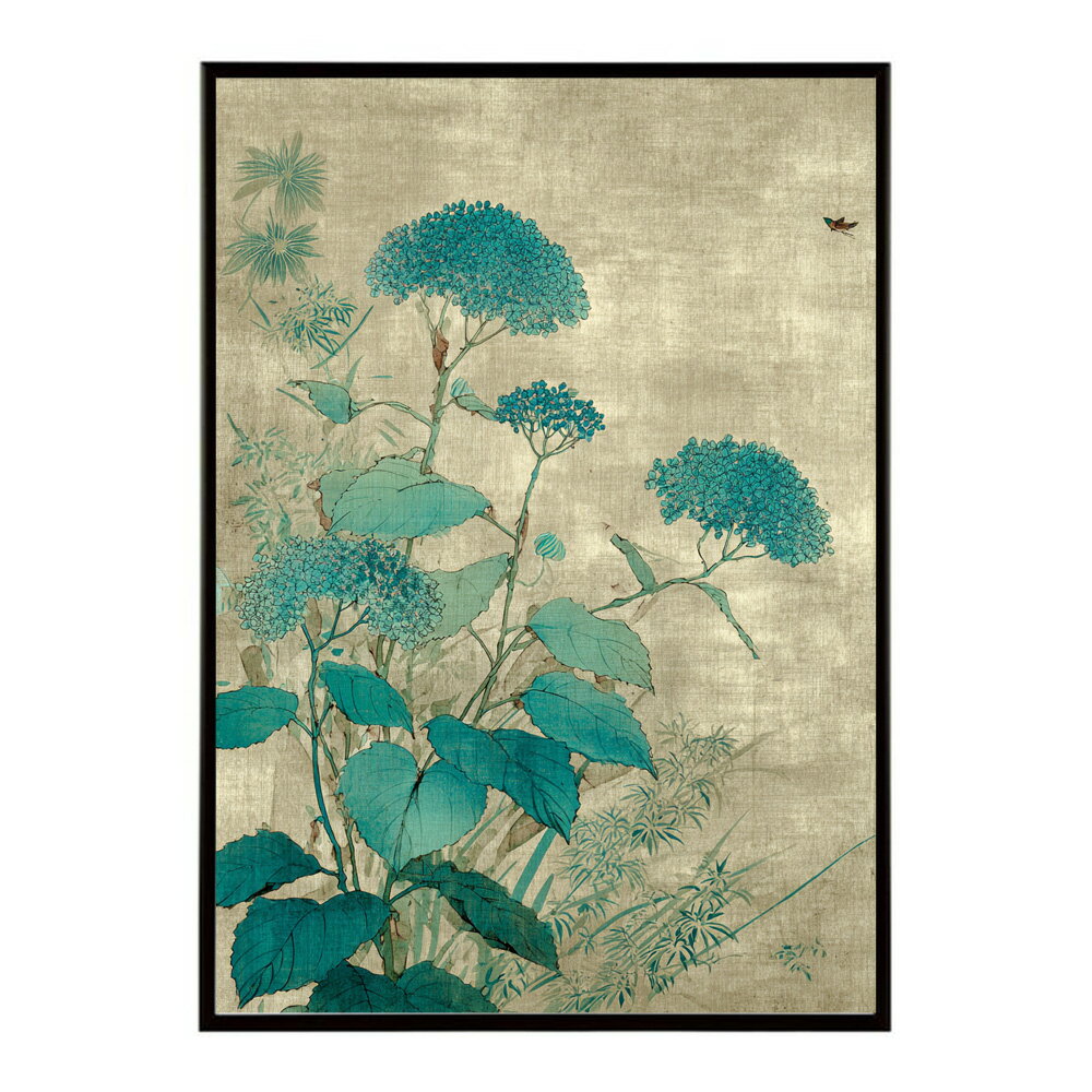 レトロフラワー 花 浮世絵 古典 花札 植物 ボタニカル リース ブーケ ポスター 用紙とサイズが選べる インテリア おしゃれ プリントポスター 【km-poster-139】