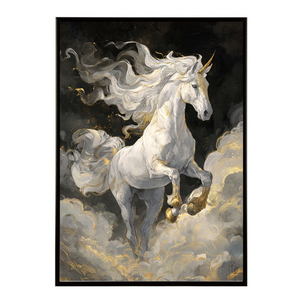 Rakuten - ポスター 馬 アートポスター おしゃれ 絵画 風 イラスト 日本画 浮世絵 風 インテリア 壁掛け モダン 和モダン リビング 玄関 寝室インテリア おしゃれ プリントポスター フォト イラスト お洒落 特大 大きい【km-poster-1612】