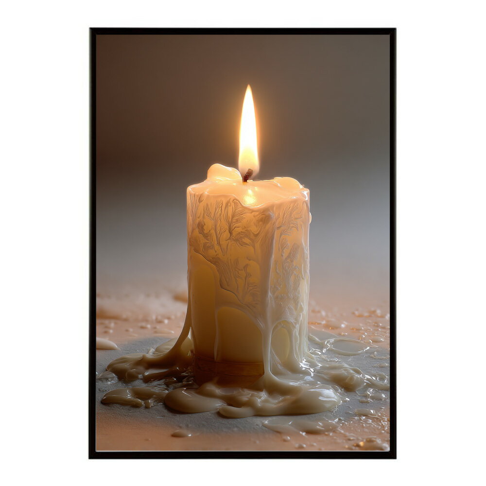 キャンドル ポスター 癒し ヒーリング 瞑想 マインドフルネス 静けさ 光 蝋燭 アート 北欧 インテリア 寝室 ヨガ 空間 用紙とサイズが選べる インテリア おしゃれ プリントポスター フォト イラスト お洒落 特大 大きい【km-poster-570】