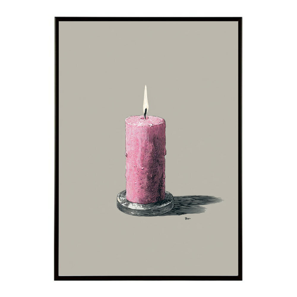 キャンドル ポスター 癒し ヒーリング 瞑想 マインドフルネス 静けさ 光 蝋燭 アート 北欧 インテリア 寝室 ヨガ 空間 用紙とサイズが選べる インテリア おしゃれ プリントポスター フォト イラスト お洒落 特大 大きい【km-poster-573】