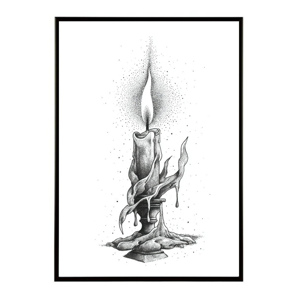 キャンドル ポスター 癒し ヒーリング 瞑想 マインドフルネス 静けさ 光 蝋燭 アート 北欧 インテリア 寝室 ヨガ 空間 用紙とサイズが選べる インテリア おしゃれ プリントポスター フォト イラスト お洒落 特大 大きい【km-poster-578】