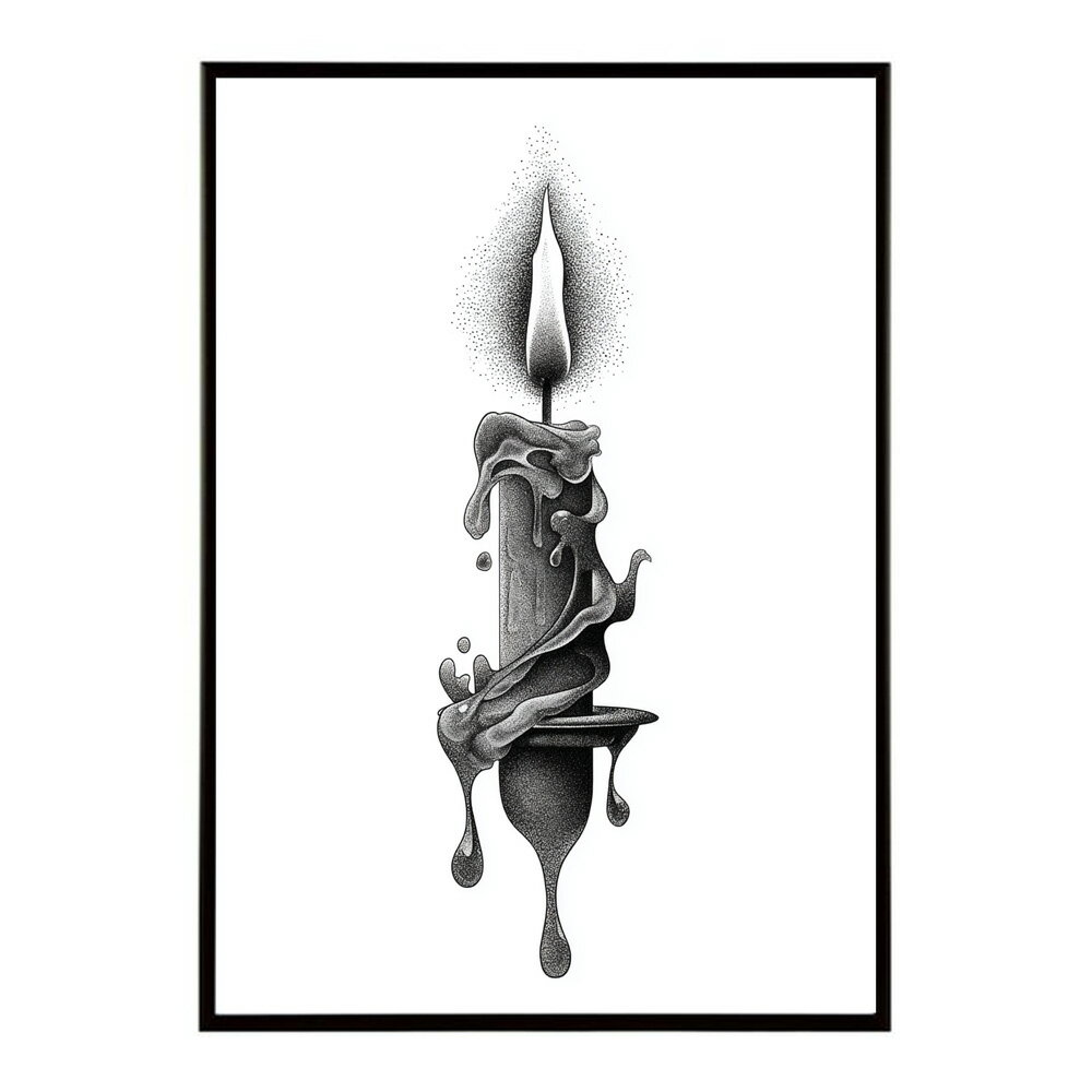 キャンドル ポスター 癒し ヒーリング 瞑想 マインドフルネス 静けさ 光 蝋燭 アート 北欧 インテリア 寝室 ヨガ 空間 用紙とサイズが選べる インテリア おしゃれ プリントポスター フォト イラスト お洒落 特大 大きい【km-poster-579】