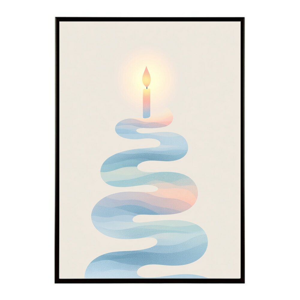 キャンドル ポスター 癒し ヒーリング 瞑想 マインドフルネス 静けさ 光 蝋燭 アート 北欧 インテリア 寝室 ヨガ 空間 用紙とサイズが選べる インテリア おしゃれ プリントポスター フォト イラスト お洒落 特大 大きい【km-poster-580】