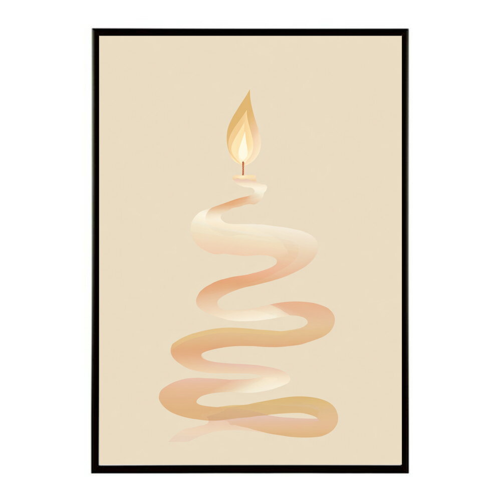 キャンドル ポスター 癒し ヒーリング 瞑想 マインドフルネス 静けさ 光 蝋燭 アート 北欧 インテリア 寝室 ヨガ 空間 用紙とサイズが選べる インテリア おしゃれ プリントポスター フォト イラスト お洒落 特大 大きい【km-poster-583】
