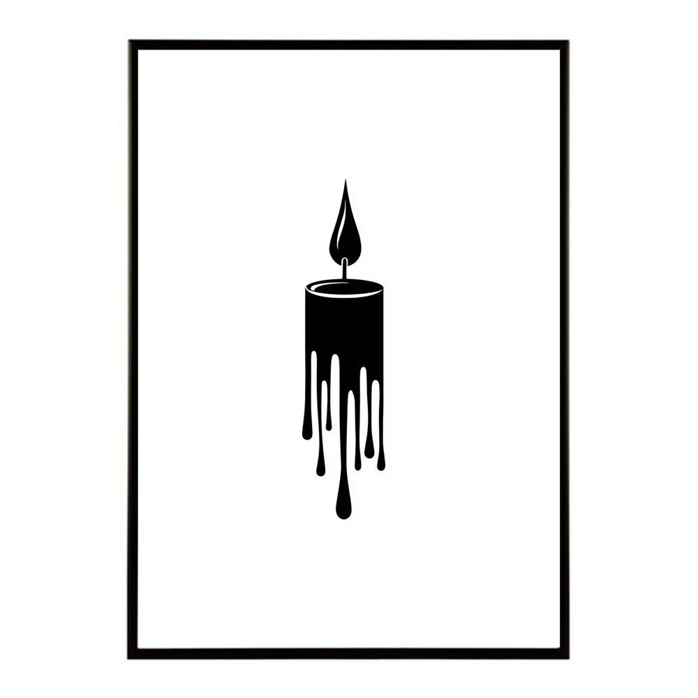 キャンドル ポスター 癒し ヒーリング 瞑想 マインドフルネス 静けさ 光 蝋燭 アート 北欧 インテリア 寝室 ヨガ 空間 用紙とサイズが選べる インテリア おしゃれ プリントポスター フォト イラスト お洒落 特大 大きい【km-poster-584】