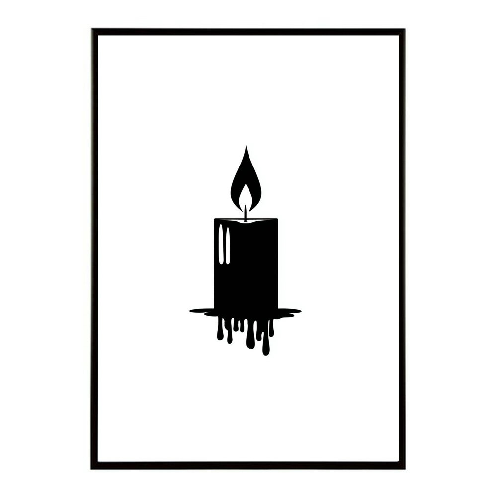 キャンドル ポスター 癒し ヒーリング 瞑想 マインドフルネス 静けさ 光 蝋燭 アート 北欧 インテリア 寝室 ヨガ 空間 用紙とサイズが選べる インテリア おしゃれ プリントポスター フォト イラスト お洒落 特大 大きい【km-poster-585】