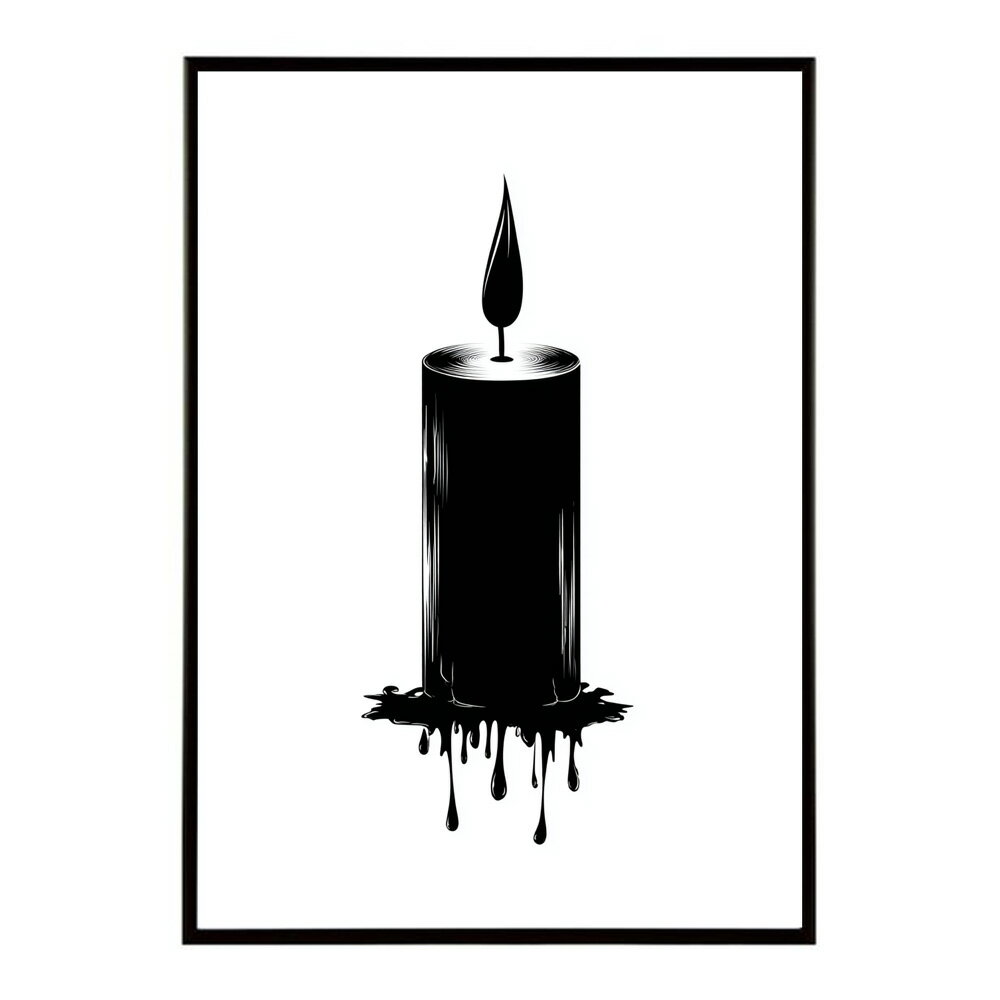 キャンドル ポスター 癒し ヒーリング 瞑想 マインドフルネス 静けさ 光 蝋燭 アート 北欧 インテリア 寝室 ヨガ 空間 用紙とサイズが選べる インテリア おしゃれ プリントポスター フォト イラスト お洒落 特大 大きい【km-poster-587】