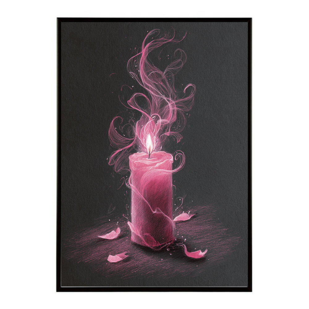 キャンドル ポスター 癒し ヒーリング 瞑想 マインドフルネス 静けさ 光 蝋燭 アート 北欧 インテリア 寝室 ヨガ 空間 用紙とサイズが選べる インテリア おしゃれ プリントポスター フォト イラスト お洒落 特大 大きい【km-poster-590】