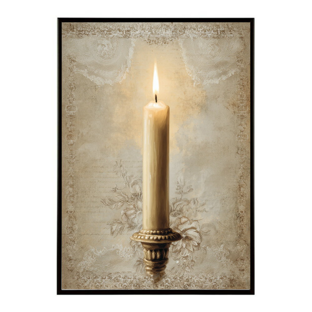 キャンドル ポスター 癒し ヒーリング 瞑想 マインドフルネス 静けさ 光 蝋燭 アート 北欧 インテリア 寝室 ヨガ 空間 用紙とサイズが選べる インテリア おしゃれ プリントポスター フォト イラスト お洒落 特大 大きい【km-poster-600】