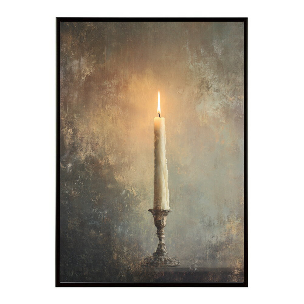 キャンドル ポスター 癒し ヒーリング 瞑想 マインドフルネス 静けさ 光 蝋燭 アート 北欧 インテリア 寝室 ヨガ 空間 用紙とサイズが選べる インテリア おしゃれ プリントポスター フォト イラスト お洒落 特大 大きい【km-poster-601】