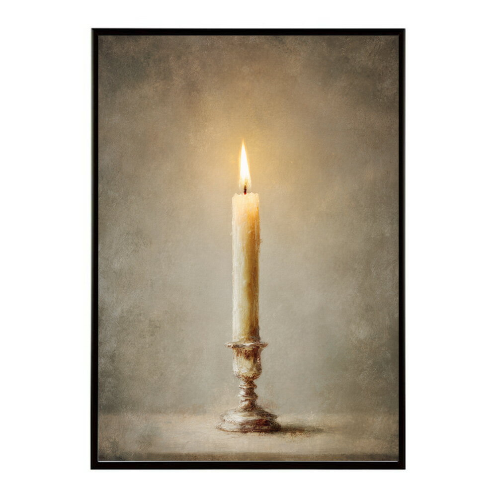 キャンドル ポスター 癒し ヒーリング 瞑想 マインドフルネス 静けさ 光 蝋燭 アート 北欧 インテリア 寝室 ヨガ 空間 用紙とサイズが選べる インテリア おしゃれ プリントポスター フォト イラスト お洒落 特大 大きい【km-poster-604】