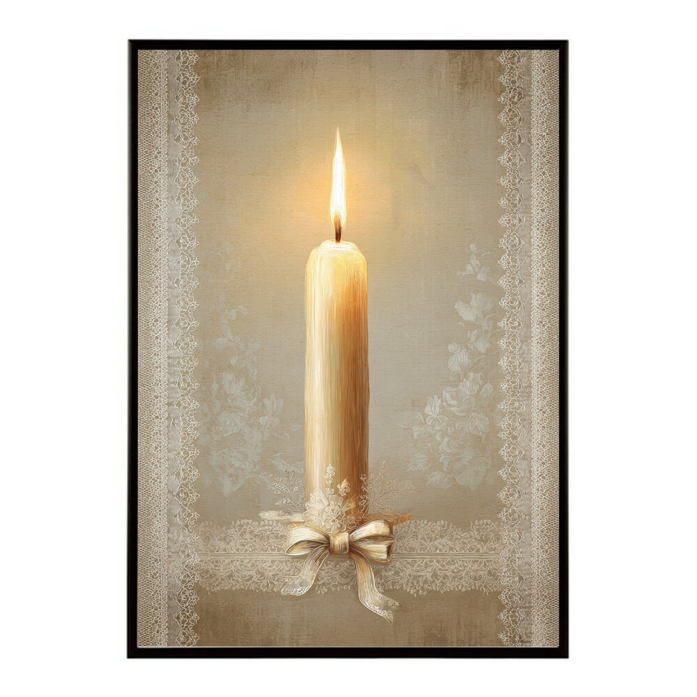 キャンドル ポスター 癒し ヒーリング 瞑想 マインドフルネス 静けさ 光 蝋燭 アート 北欧 インテリア 寝室 ヨガ 空間 用紙とサイズが選べる インテリア おしゃれ プリントポスター フォト イラスト お洒落 特大 大きい【km-poster-605】