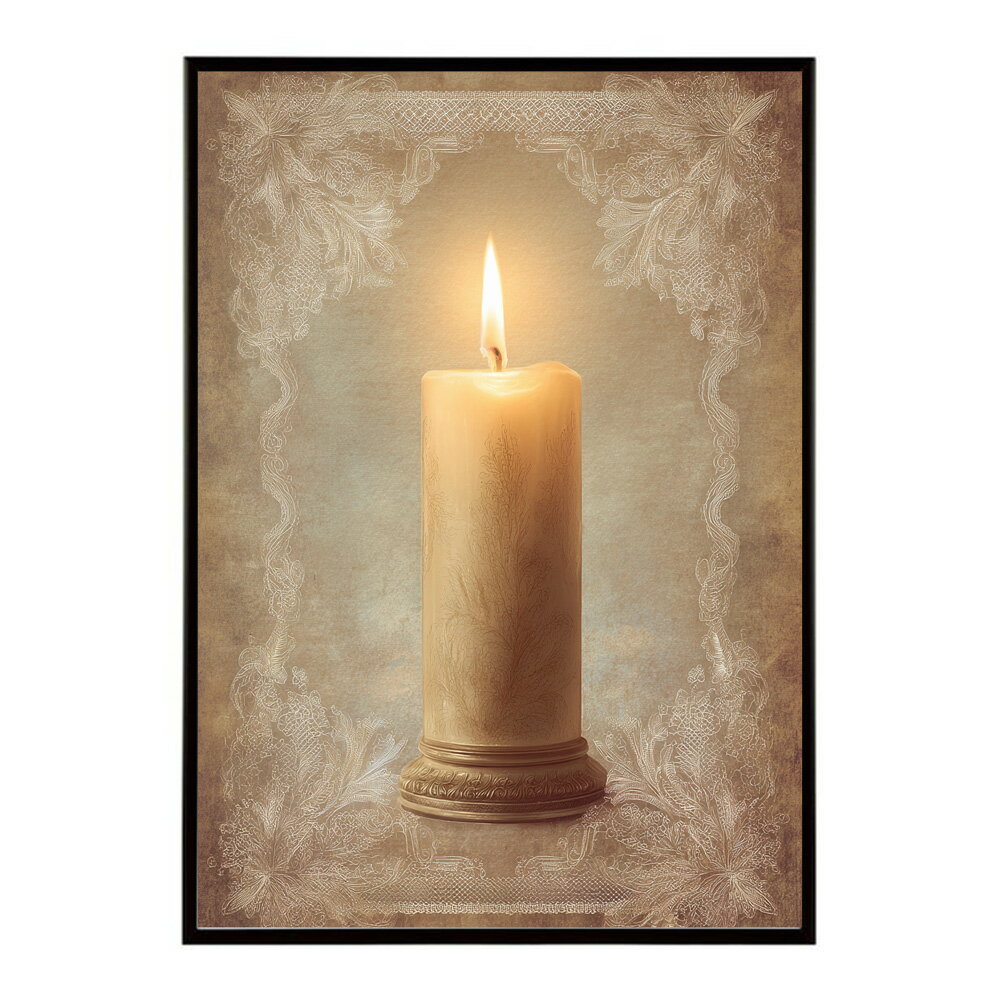 キャンドル ポスター 癒し ヒーリング 瞑想 マインドフルネス 静けさ 光 蝋燭 アート 北欧 インテリア 寝室 ヨガ 空間 用紙とサイズが選べる インテリア おしゃれ プリントポスター フォト イラスト お洒落 特大 大きい【km-poster-606】
