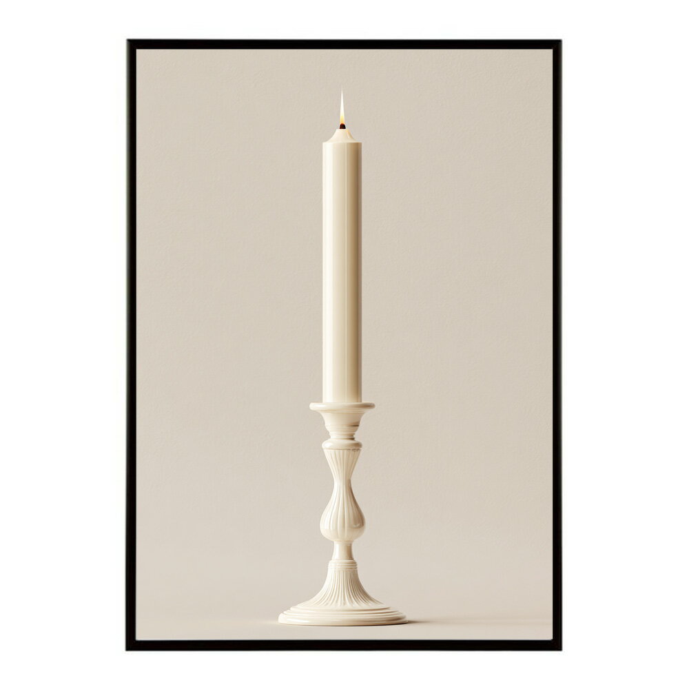 キャンドル ポスター 癒し ヒーリング 瞑想 マインドフルネス 静けさ 光 蝋燭 アート 北欧 インテリア 寝室 ヨガ 空間 用紙とサイズが選べる インテリア おしゃれ プリントポスター フォト イラスト お洒落 特大 大きい【km-poster-631】