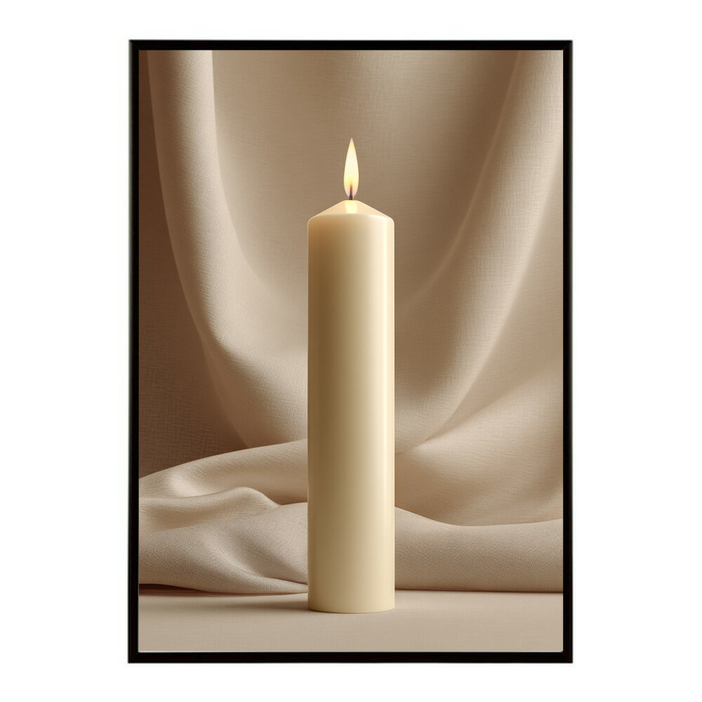キャンドル ポスター 癒し ヒーリング 瞑想 マインドフルネス 静けさ 光 蝋燭 アート 北欧 インテリア 寝室 ヨガ 空間 用紙とサイズが選べる インテリア おしゃれ プリントポスター フォト イラスト お洒落 特大 大きい【km-poster-632】