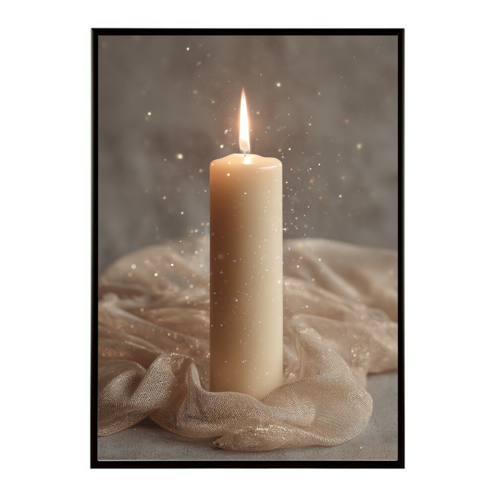 キャンドル ポスター 癒し ヒーリング 瞑想 マインドフルネス 静けさ 光 蝋燭 アート 北欧 インテリア 寝室 ヨガ 空間 用紙とサイズが選べる インテリア おしゃれ プリントポスター フォト イラスト お洒落 特大 大きい【km-poster-634】