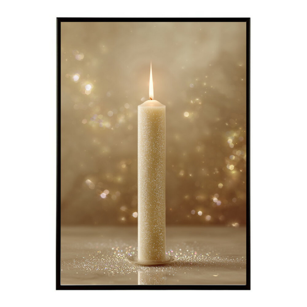 キャンドル ポスター 癒し ヒーリング 瞑想 マインドフルネス 静けさ 光 蝋燭 アート 北欧 インテリア 寝室 ヨガ 空間 用紙とサイズが選べる インテリア おしゃれ プリントポスター フォト イラスト お洒落 特大 大きい【km-poster-635】