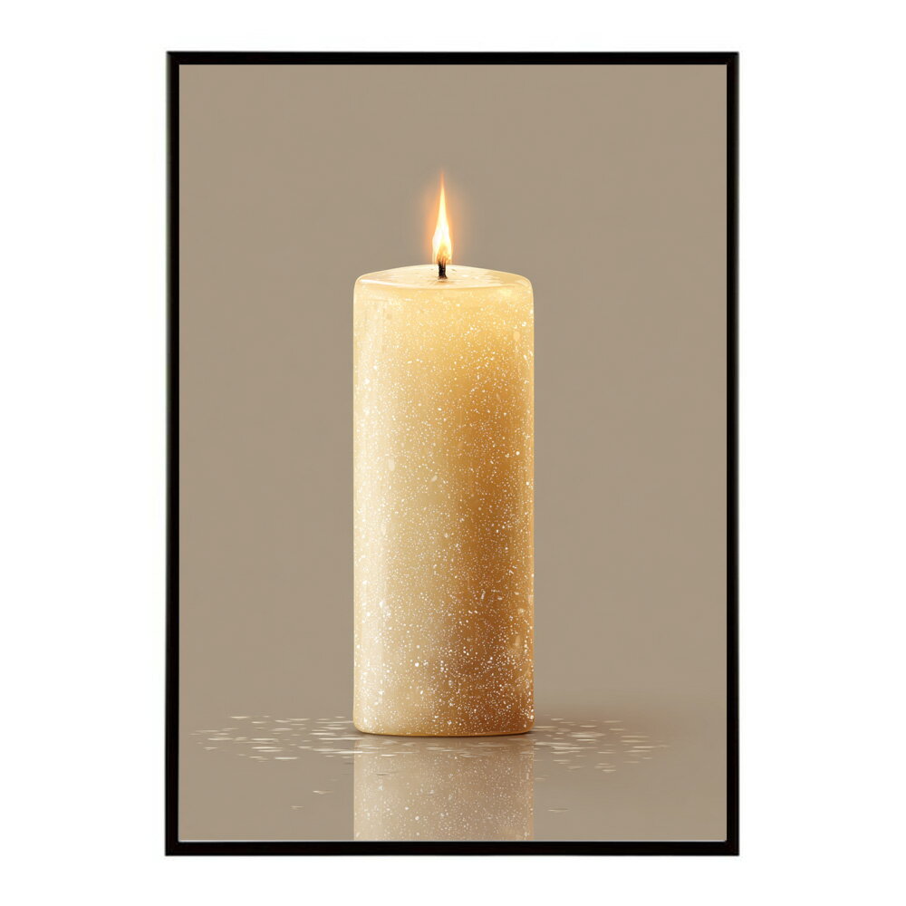 キャンドル ポスター 癒し ヒーリング 瞑想 マインドフルネス 静けさ 光 蝋燭 アート 北欧 インテリア 寝室 ヨガ 空間 用紙とサイズが選べる インテリア おしゃれ プリントポスター フォト イラスト お洒落 特大 大きい【km-poster-636】