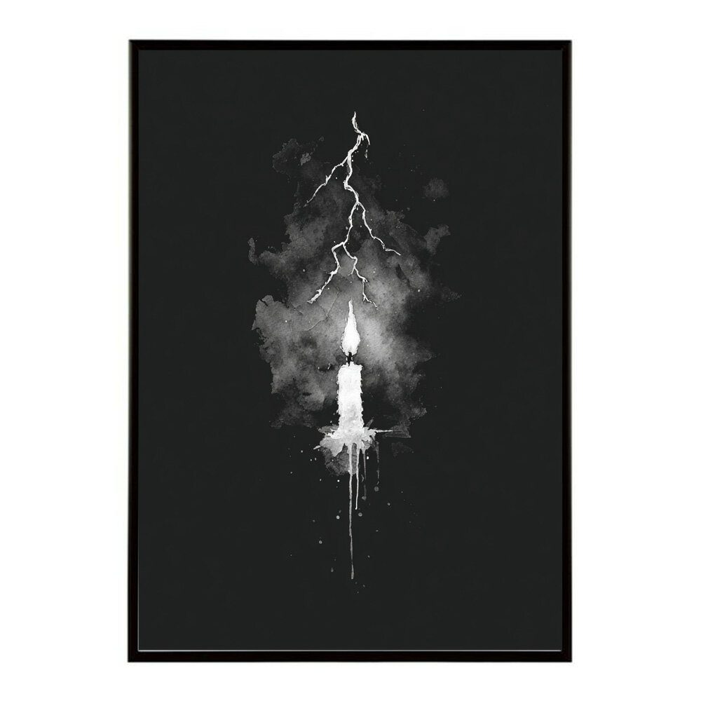 キャンドル ポスター 癒し ヒーリング 瞑想 マインドフルネス 静けさ 光 蝋燭 アート 北欧 インテリア 寝室 ヨガ 空間 用紙とサイズが選べる インテリア おしゃれ プリントポスター フォト イラスト お洒落 特大 大きい【km-poster-641】