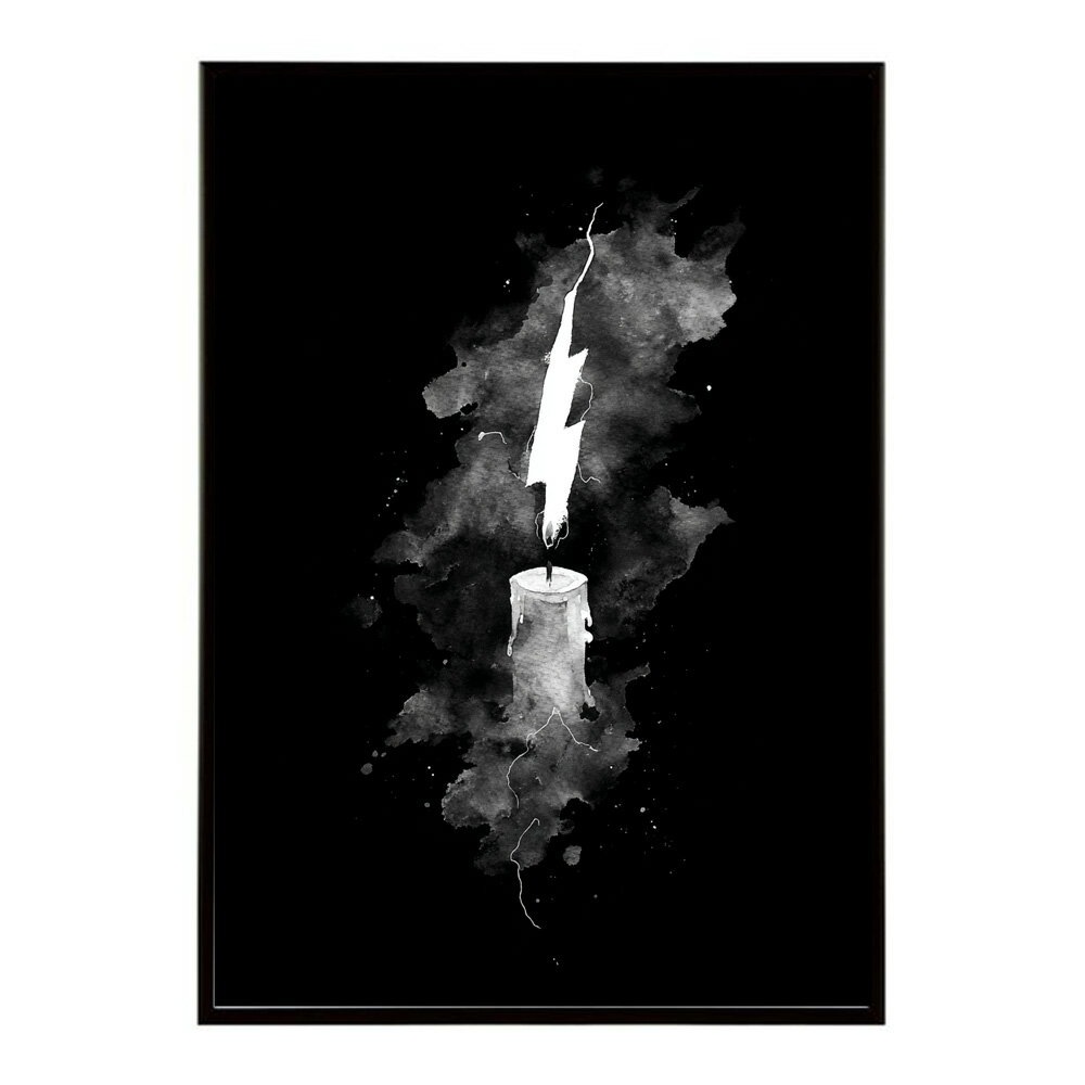 キャンドル ポスター 癒し ヒーリング 瞑想 マインドフルネス 静けさ 光 蝋燭 アート 北欧 インテリア 寝室 ヨガ 空間 用紙とサイズが選べる インテリア おしゃれ プリントポスター フォト イラスト お洒落 特大 大きい【km-poster-644】