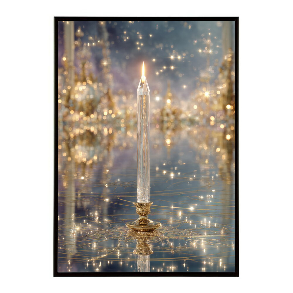 キャンドル ポスター 癒し ヒーリング 瞑想 マインドフルネス 静けさ 光 蝋燭 アート 北欧 インテリア 寝室 ヨガ 空間 用紙とサイズが選べる インテリア おしゃれ プリントポスター フォト イラスト お洒落 特大 大きい【km-poster-650】