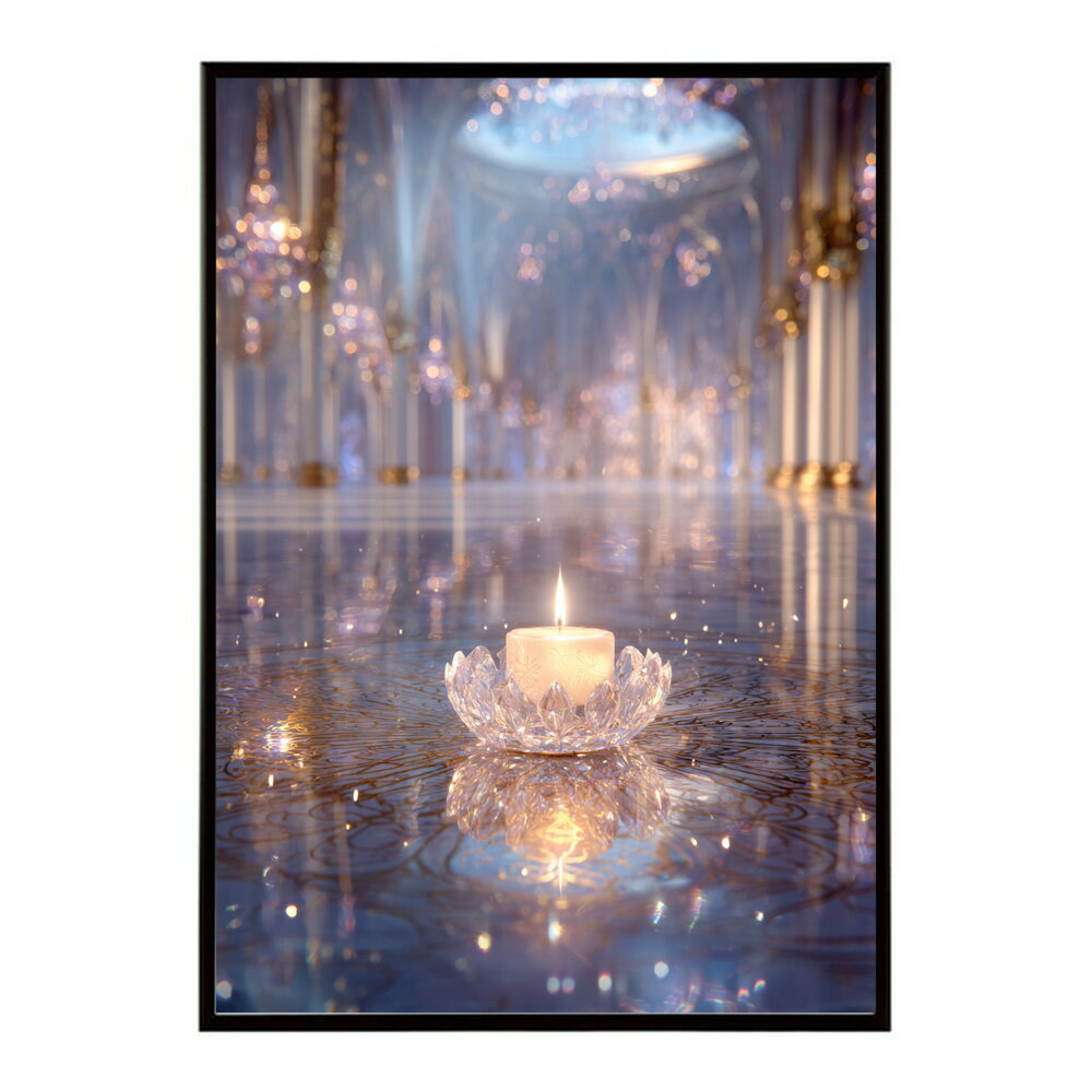 キャンドル ポスター 癒し ヒーリング 瞑想 マインドフルネス 静けさ 光 蝋燭 アート 北欧 インテリア 寝室 ヨガ 空間 用紙とサイズが選べる インテリア おしゃれ プリントポスター フォト イラスト お洒落 特大 大きい【km-poster-656】
