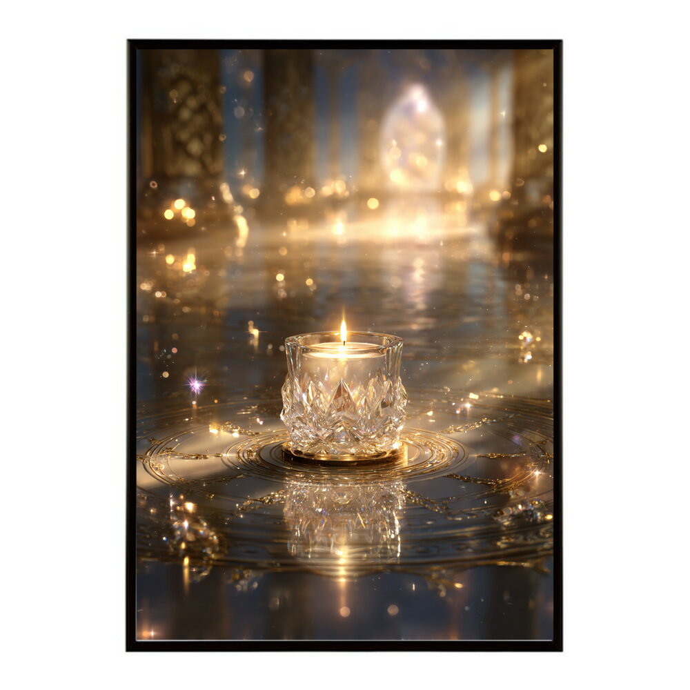 キャンドル ポスター 癒し ヒーリング 瞑想 マインドフルネス 静けさ 光 蝋燭 アート 北欧 インテリア 寝室 ヨガ 空間 用紙とサイズが選べる インテリア おしゃれ プリントポスター フォト イラスト お洒落 特大 大きい【km-poster-659】