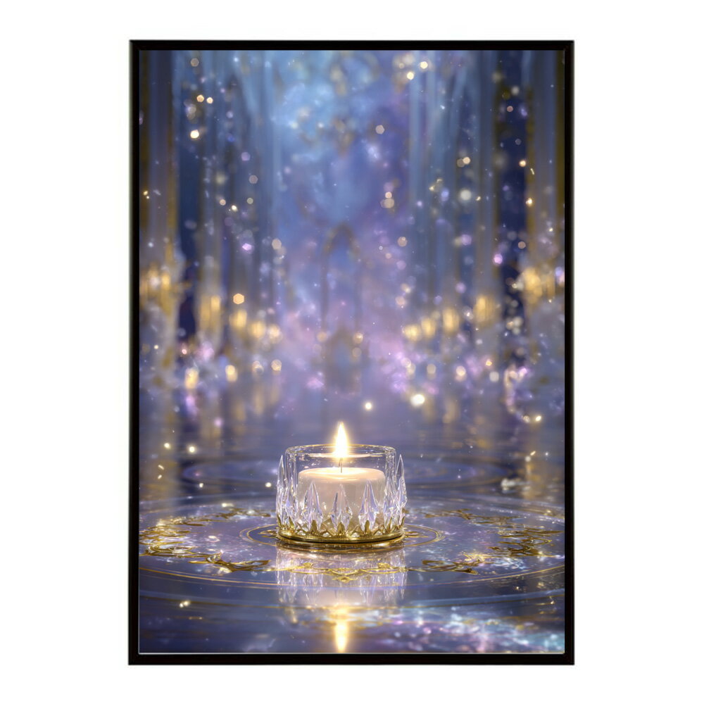 キャンドル ポスター 癒し ヒーリング 瞑想 マインドフルネス 静けさ 光 蝋燭 アート 北欧 インテリア 寝室 ヨガ 空間 用紙とサイズが選べる インテリア おしゃれ プリントポスター フォト イラスト お洒落 特大 大きい【km-poster-660】
