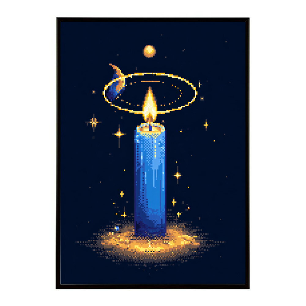 キャンドル ポスター 癒し ヒーリング 瞑想 マインドフルネス 静けさ 光 蝋燭 アート 北欧 インテリア 寝室 ヨガ 空間 用紙とサイズが選べる インテリア おしゃれ プリントポスター フォト イラスト お洒落 特大 大きい【km-poster-662】