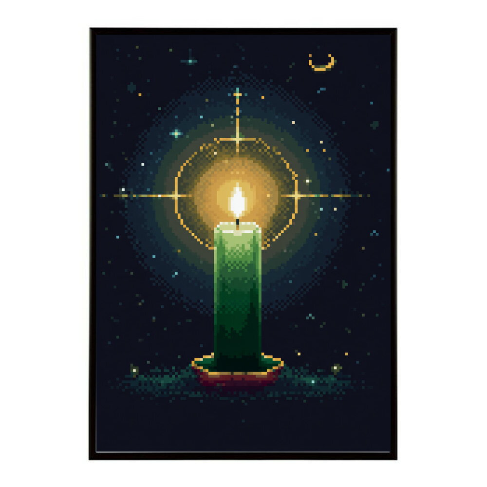 キャンドル ポスター 癒し ヒーリング 瞑想 マインドフルネス 静けさ 光 蝋燭 アート 北欧 インテリア 寝室 ヨガ 空間 用紙とサイズが選べる インテリア おしゃれ プリントポスター フォト イラスト お洒落 特大 大きい【km-poster-670】