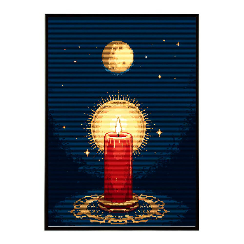 キャンドル ポスター 癒し ヒーリング 瞑想 マインドフルネス 静けさ 光 蝋燭 アート 北欧 インテリア 寝室 ヨガ 空間 用紙とサイズが選べる インテリア おしゃれ プリントポスター フォト イラスト お洒落 特大 大きい【km-poster-679】