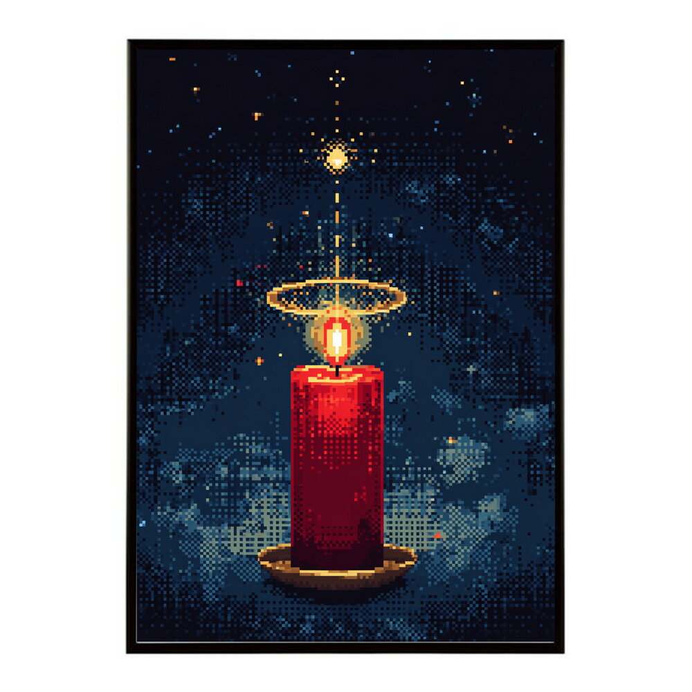 キャンドル ポスター 癒し ヒーリング 瞑想 マインドフルネス 静けさ 光 蝋燭 アート 北欧 インテリア 寝室 ヨガ 空間 用紙とサイズが選べる インテリア おしゃれ プリントポスター フォト イラスト お洒落 特大 大きい【km-poster-680】